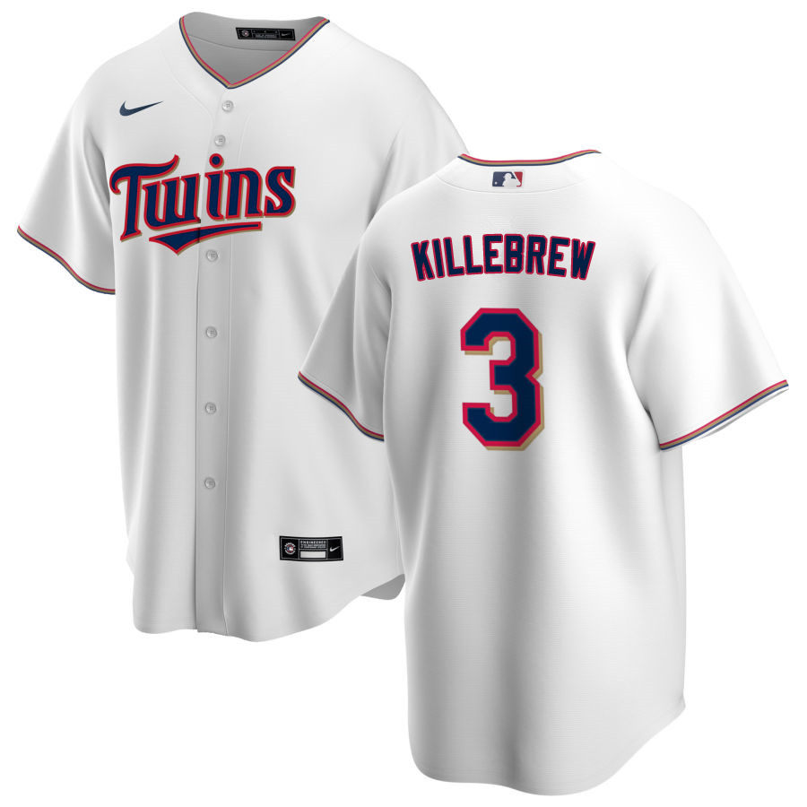 Nike Men #3 Harmon Killebrew Minnesota Twins Baseball Jerseys Sale-White